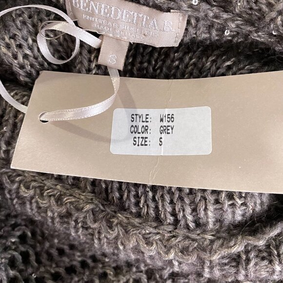Benedetta B Sweater Acrylic Polyester Mohair Wool Sequins NWT Women's Small - Picture 5 of 8